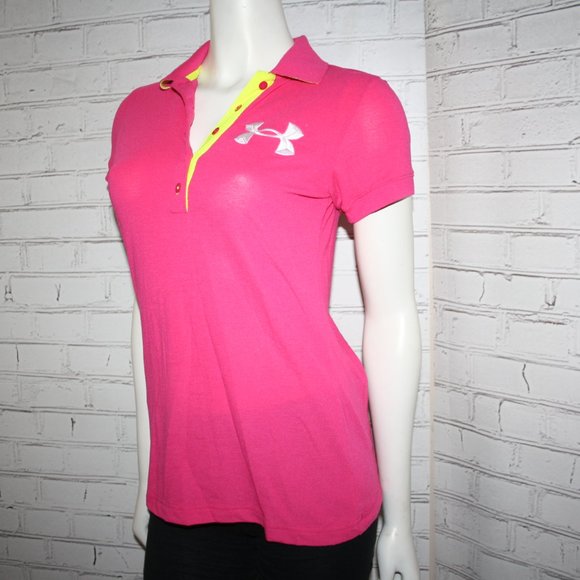 💖🔥 Hot Pink HeatGear Tee · Under Armour · Size Small - Picture 4 of 5